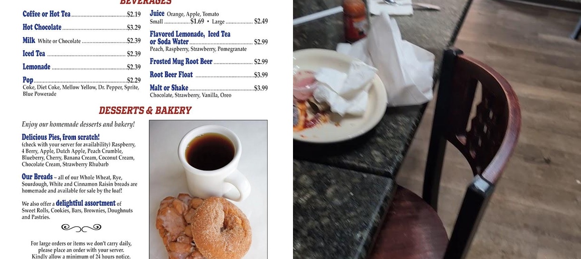 Syl's Cafe Menu
