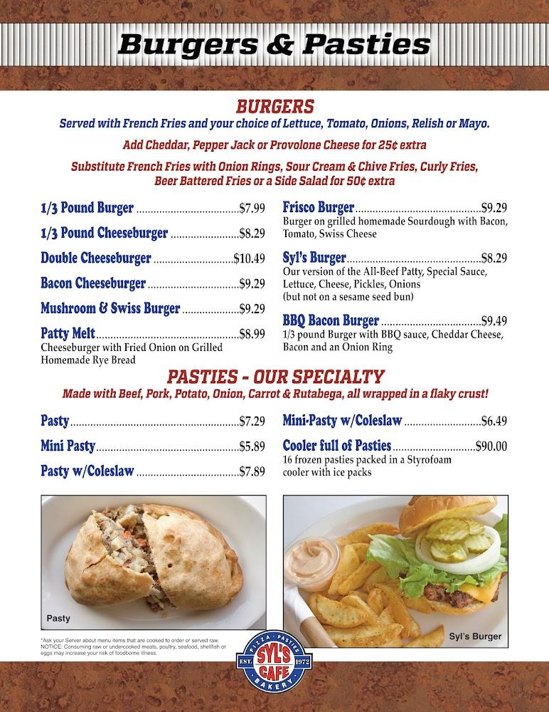 Syl's Cafe Menu image 3